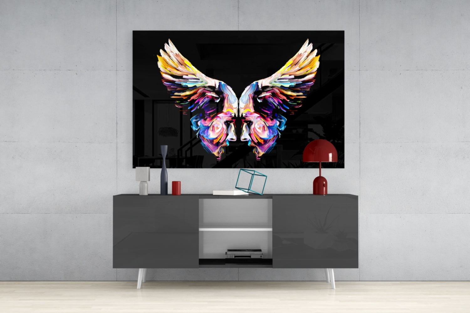Wings Glass Wall Art