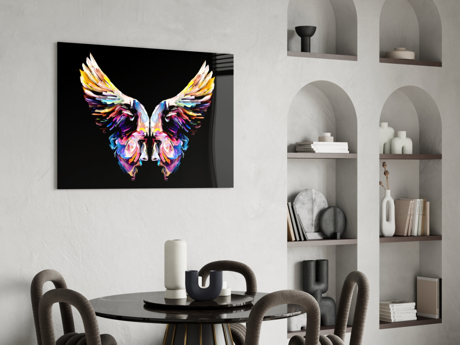 Wings Glass Wall Art