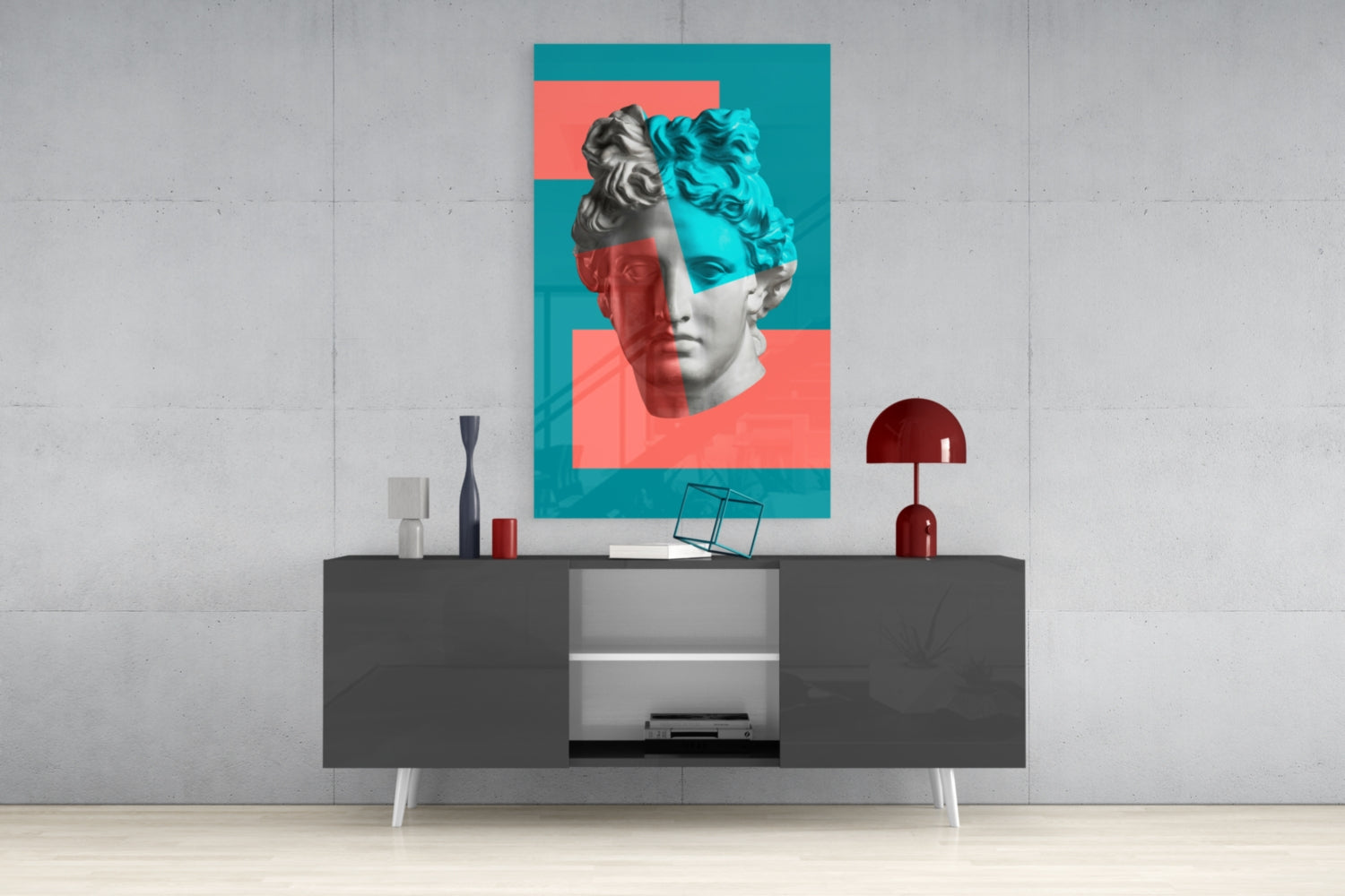 Sculpture Glass Wall Art