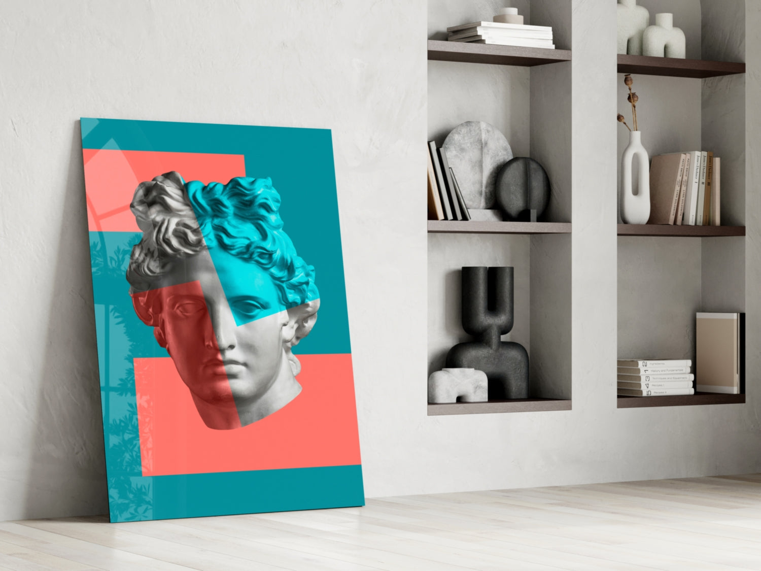 Sculpture Glass Wall Art