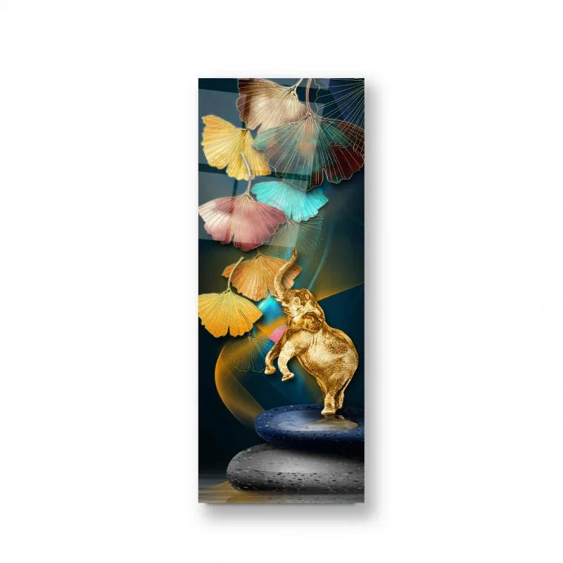 Elephant Glass Wall Art - LUXARTDECO