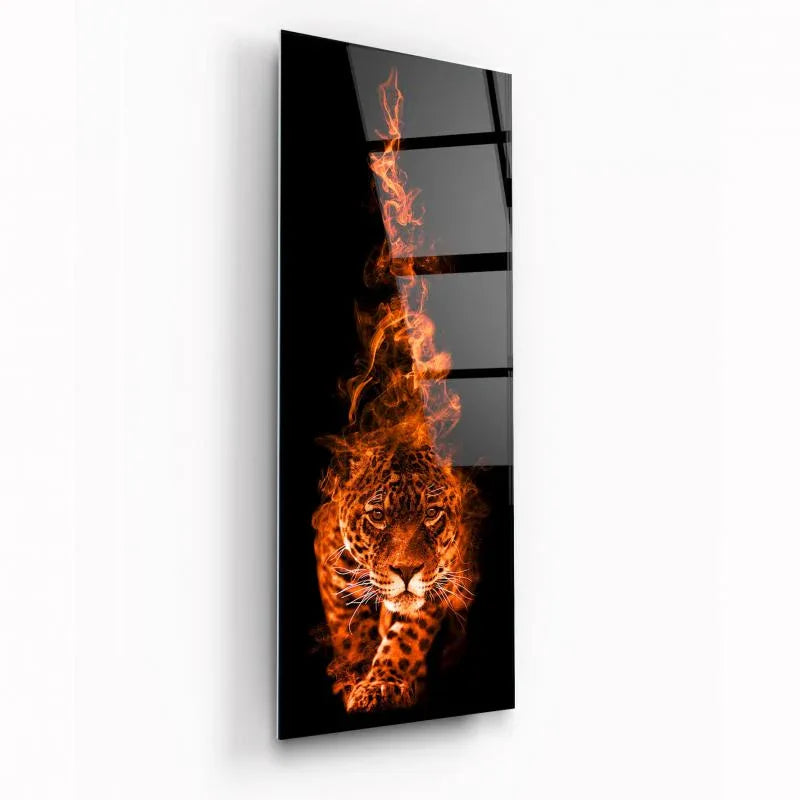 Tiger Glass Wall Art - LUXARTDECO