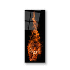 Tiger Glass Wall Art - LUXARTDECO