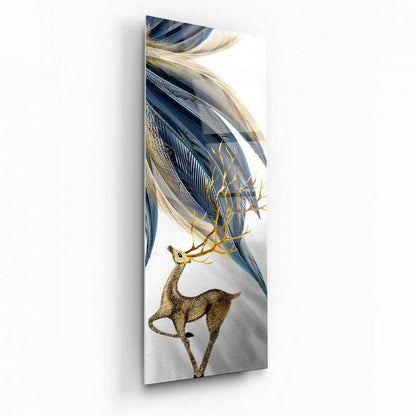 Deer Glass Wall Art - LUXARTDECO
