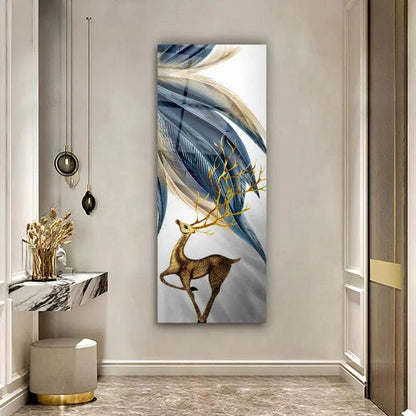 Deer Glass Wall Art - LUXARTDECO