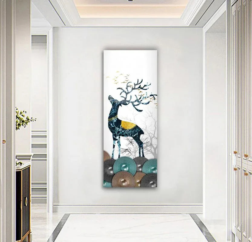 Deer Glass Wall Art - LUXARTDECO