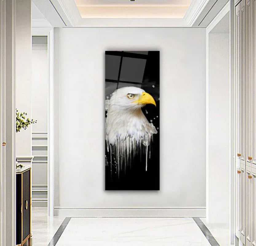 Eagle Glass Wall Art - LUXARTDECO