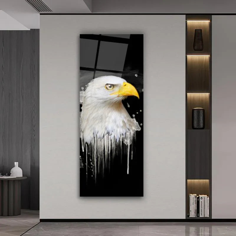 Eagle Glass Wall Art - LUXARTDECO