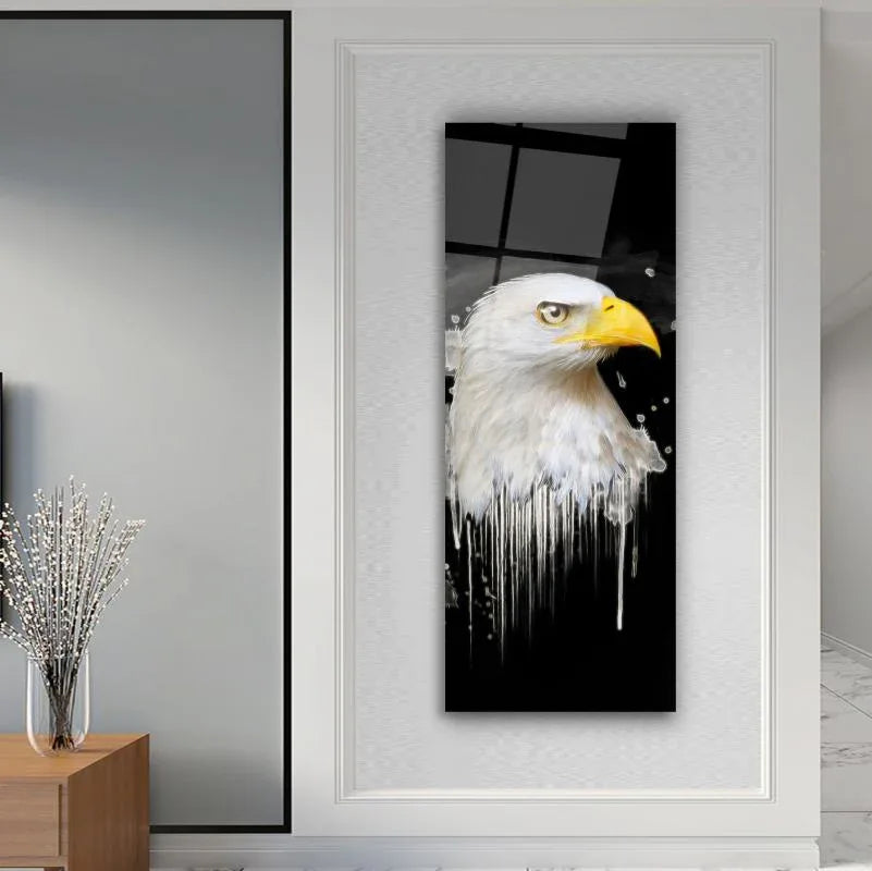 Eagle Glass Wall Art - LUXARTDECO