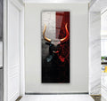 Bull Glass Wall Art