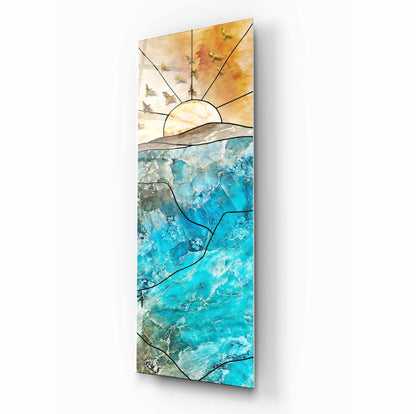 Abstract Glass Wall Art - LUXARTDECO