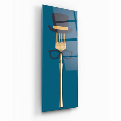Funny Fork Glass Wall Art - LUXARTDECO