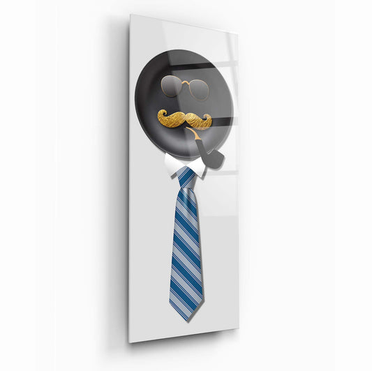 Funny Cravate Nature Glass Wall Art
