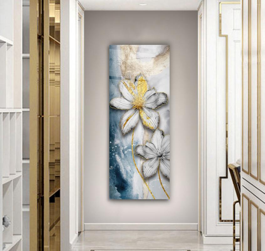 Flower Glass Wall Art