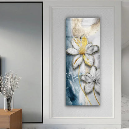 Flower Glass Wall Art - LUXARTDECO