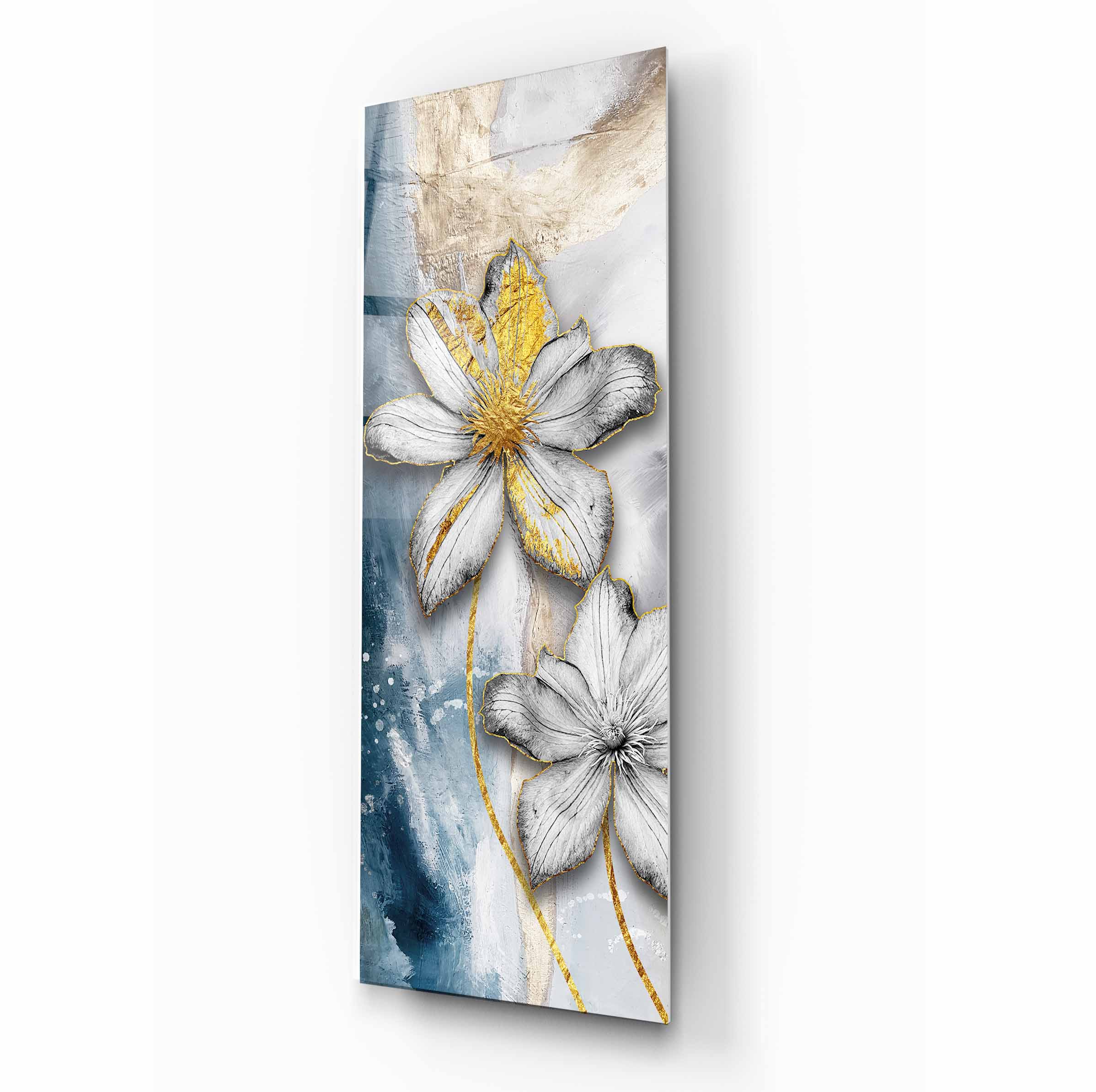Flower Glass Wall Art