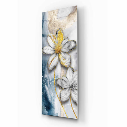 Flower Glass Wall Art - LUXARTDECO
