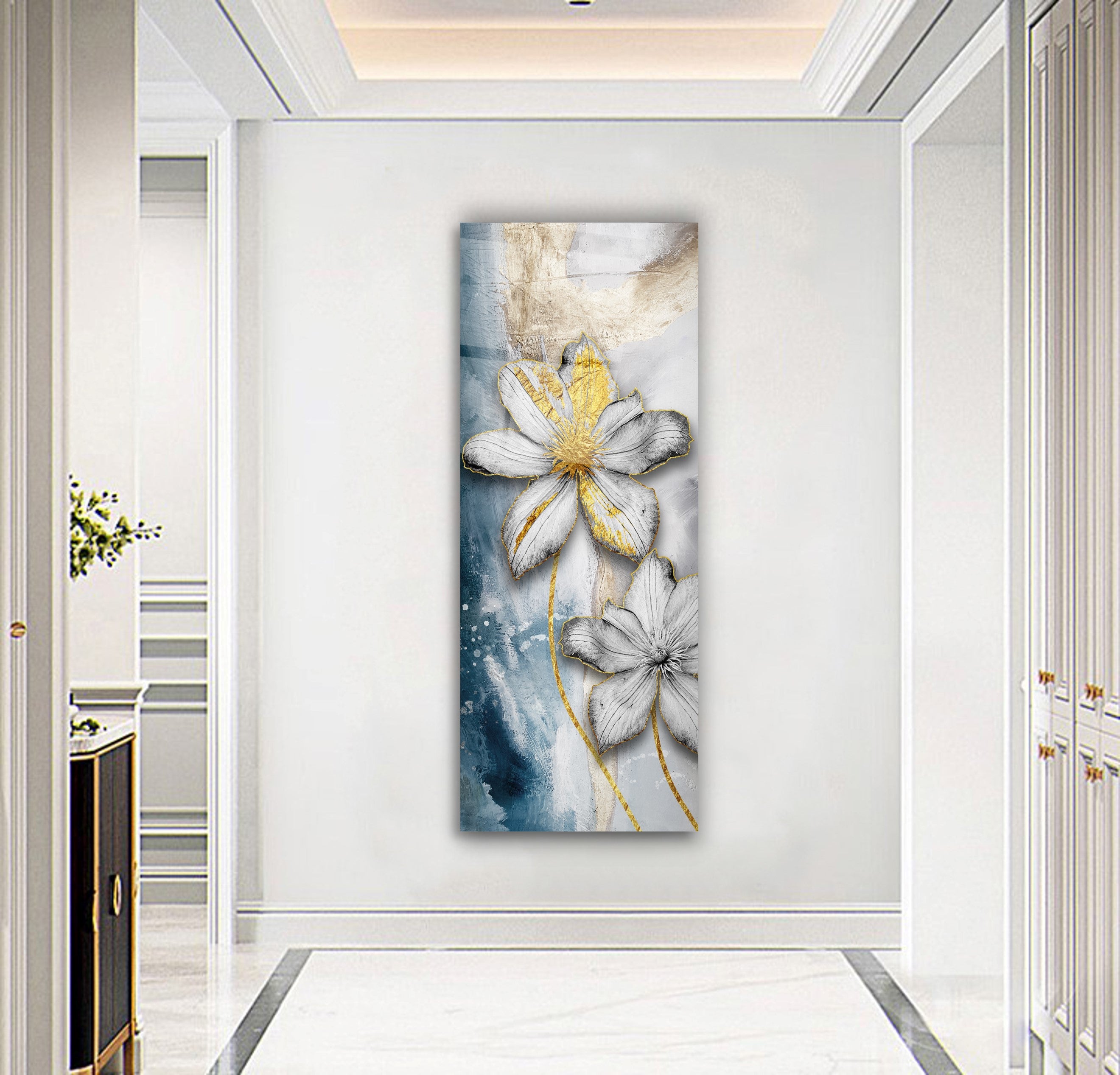 Flower Glass Wall Art