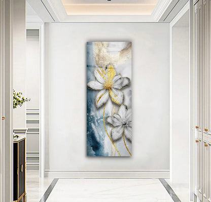 Flower Glass Wall Art - LUXARTDECO