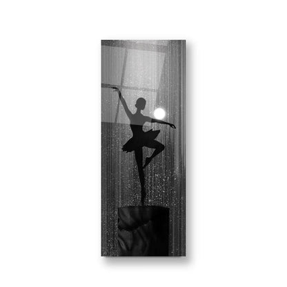 Ballerina Glass Wall Art - LUXARTDECO