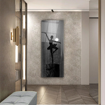 Ballerina Glass Wall Art - LUXARTDECO