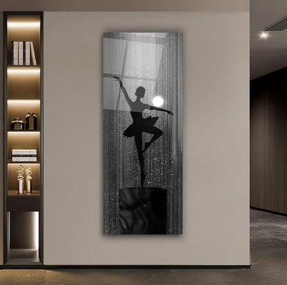 Ballerina Glass Wall Art - LUXARTDECO