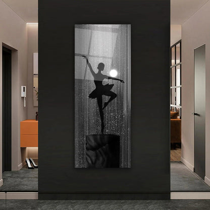 Ballerina Glass Wall Art - LUXARTDECO