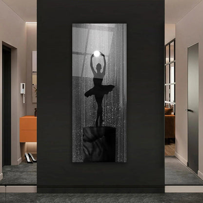Ballerina Glass Wall Art - LUXARTDECO
