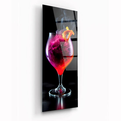 Cocktail Panoramic Glass Wall Art - LUXARTDECO