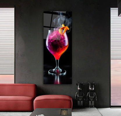 Cocktail Panoramic Glass Wall Art - LUXARTDECO