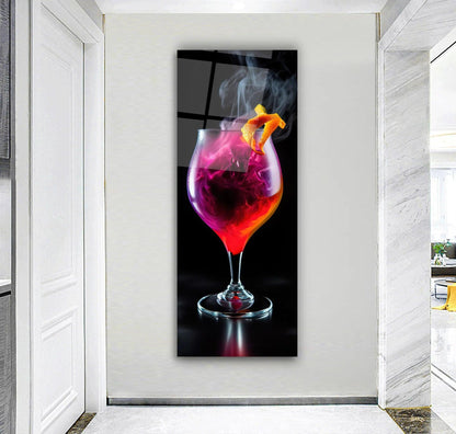 Cocktail Panoramic Glass Wall Art - LUXARTDECO