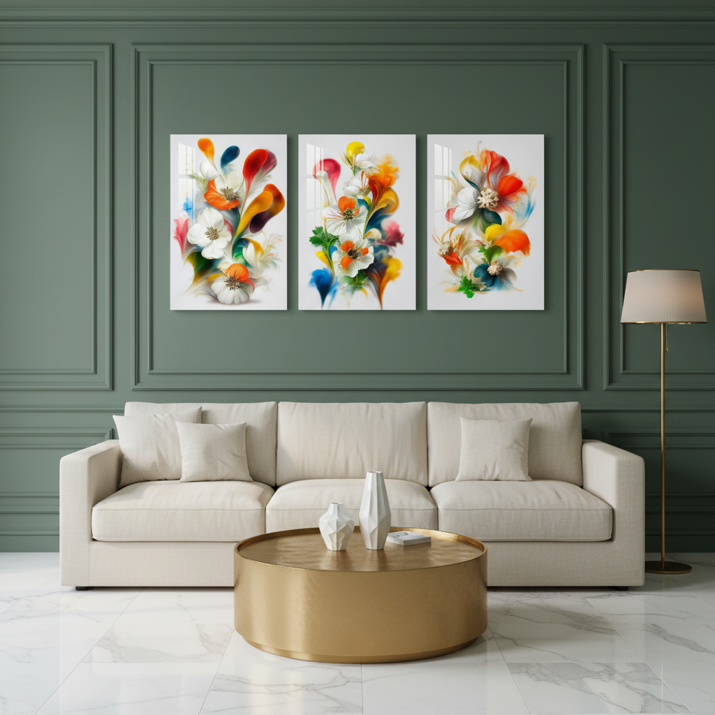 Sage Green Walls Mockup
