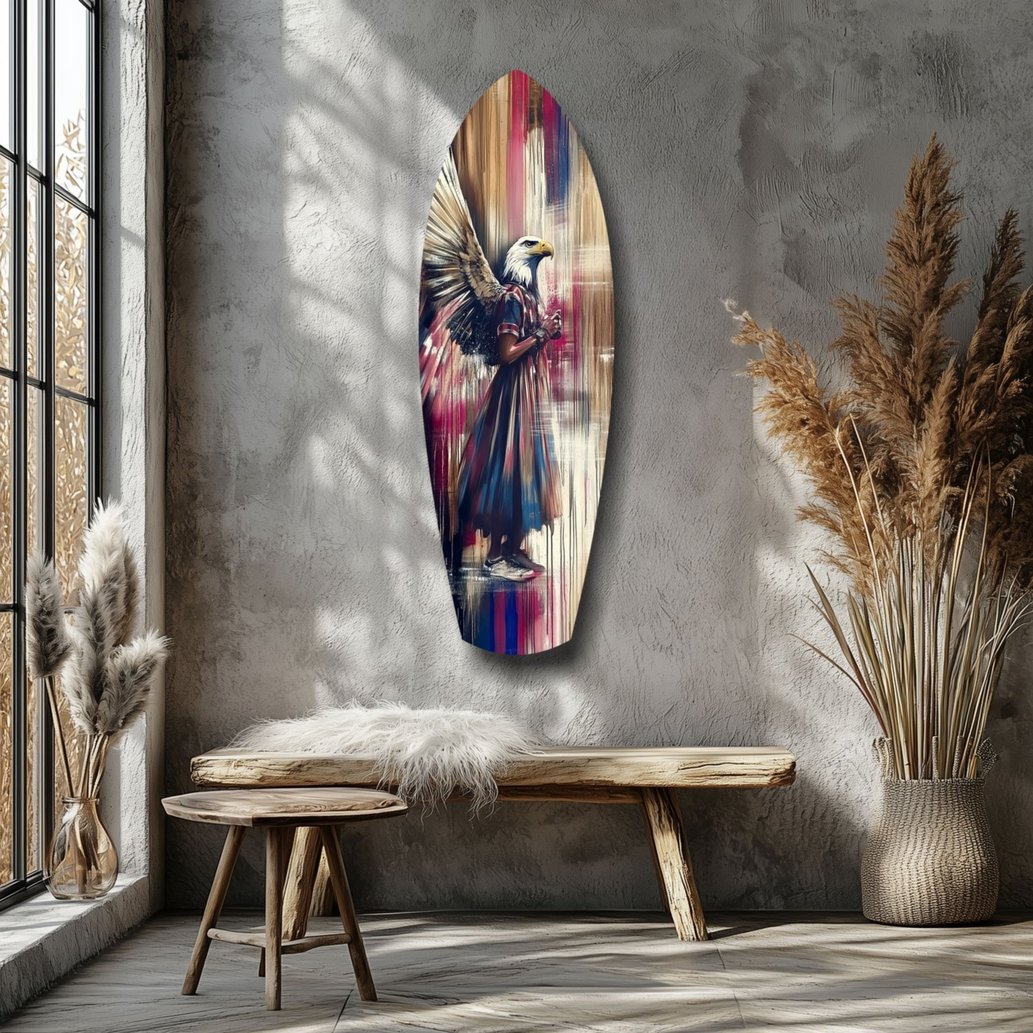 American Eagle Glass Wall Art
