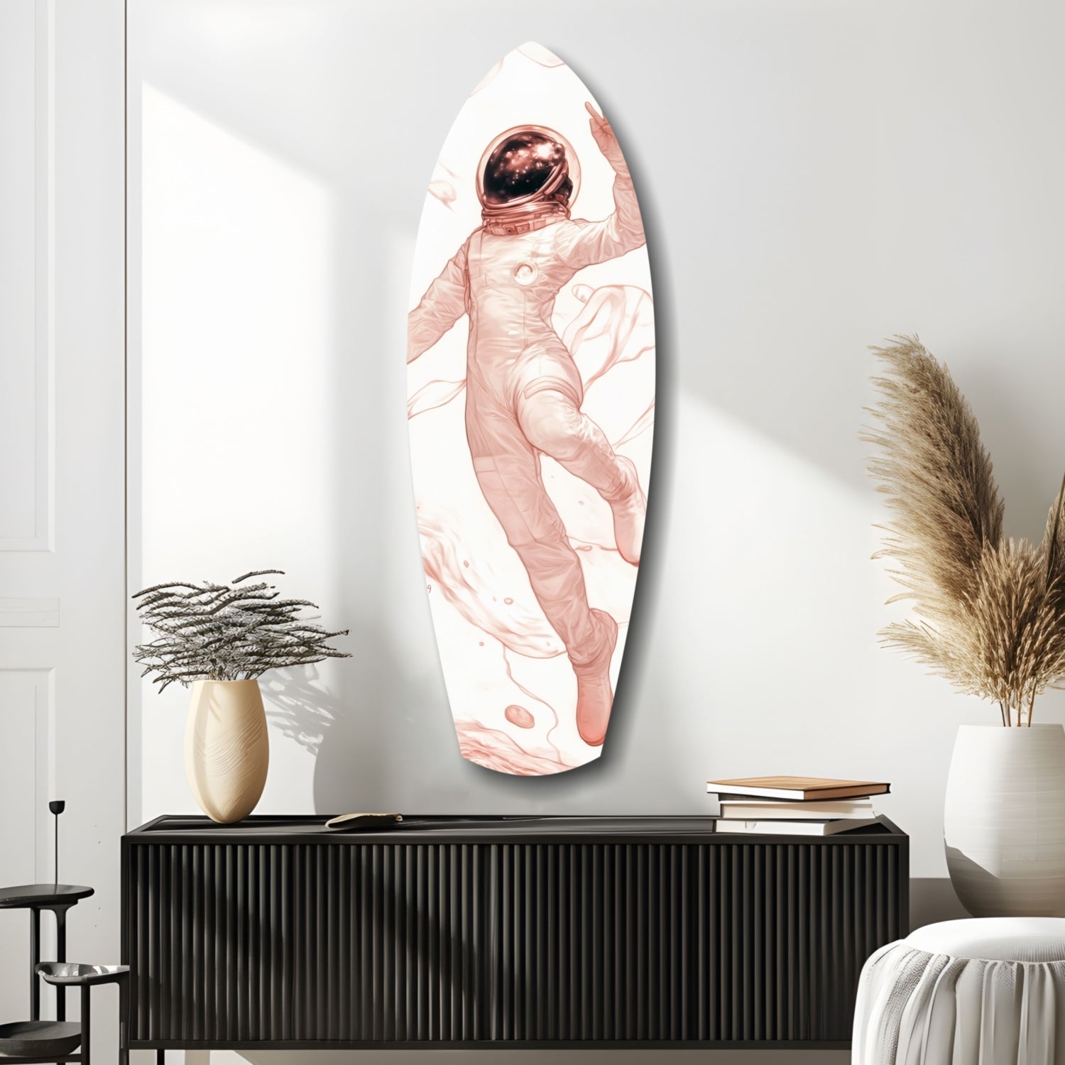Astronaut in the Ocean Glass Wall Art