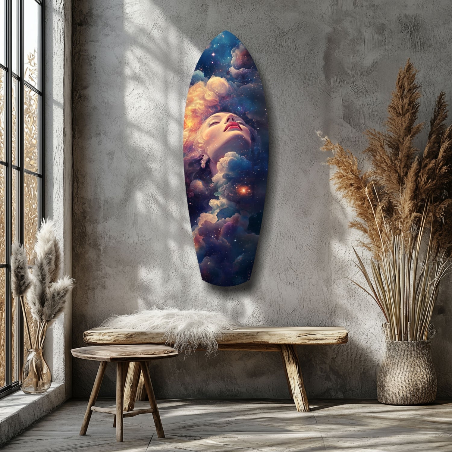 Celestial Dreamer Glass Wall Art