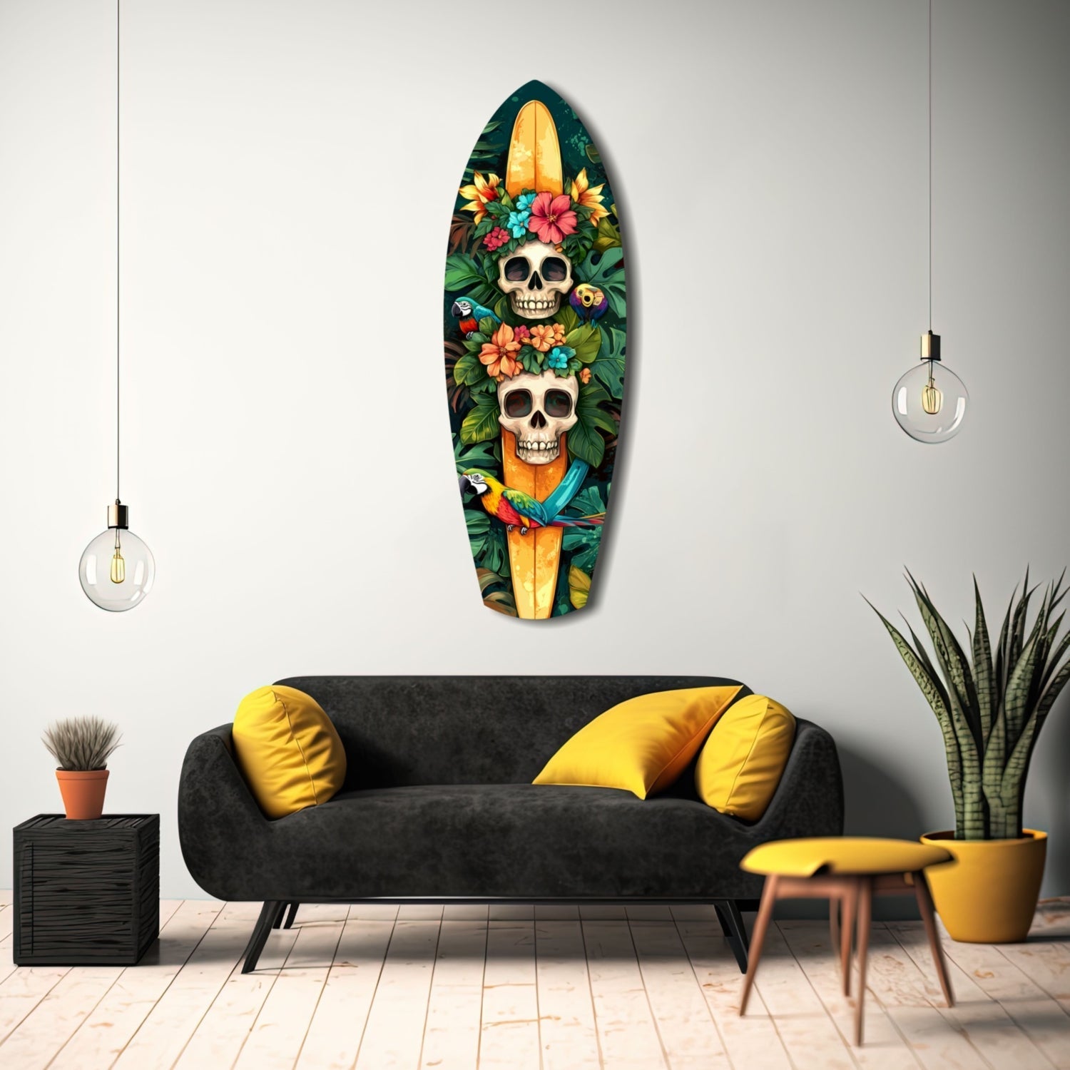 Tropical Mystique V2 Glass Wall Art