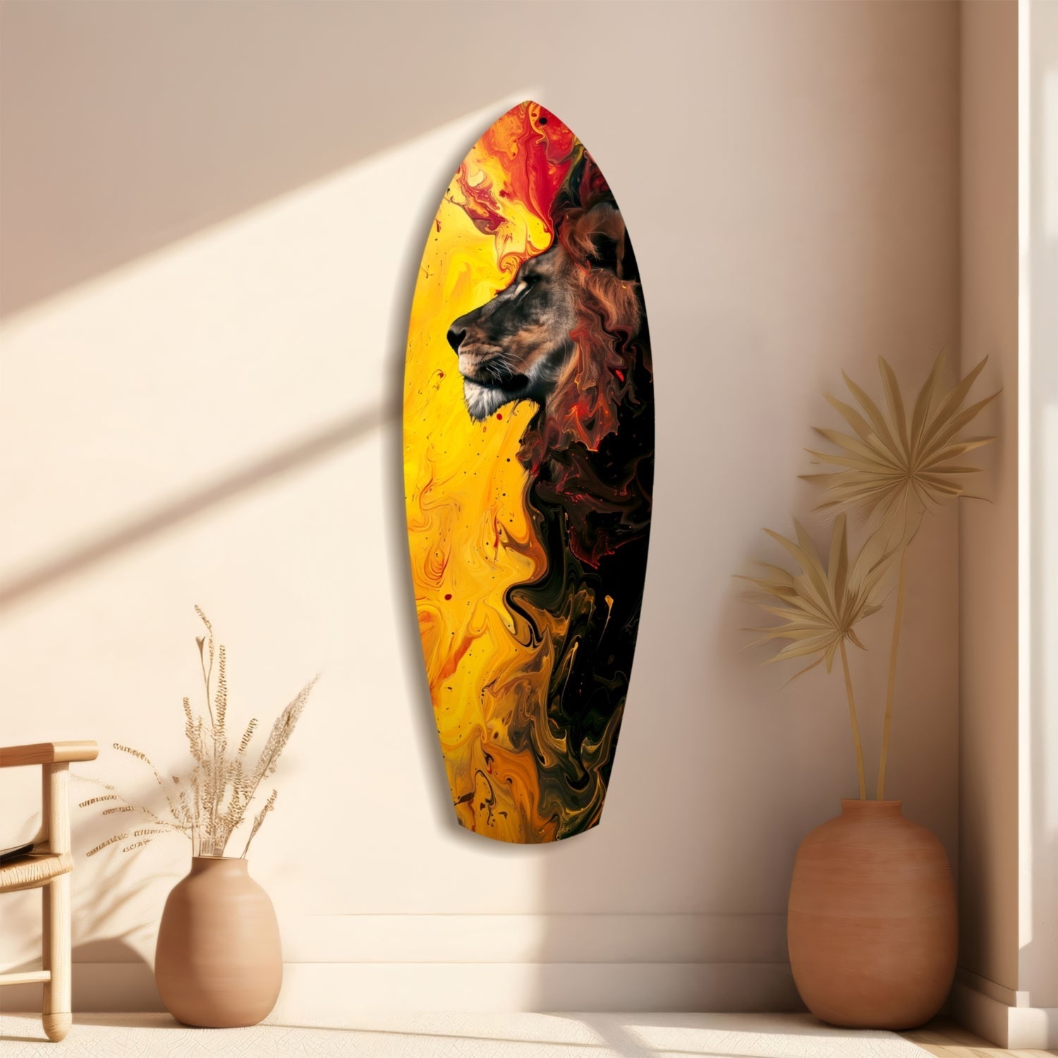 Lion Pride V3 Glass Wall Art