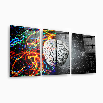Brain Mega Tableau en Verre Trempé