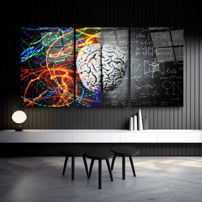 Brain Mega Tableau en Verre Trempé