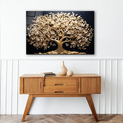 Tree of Life Glass Wall Art - LUXARTDECO