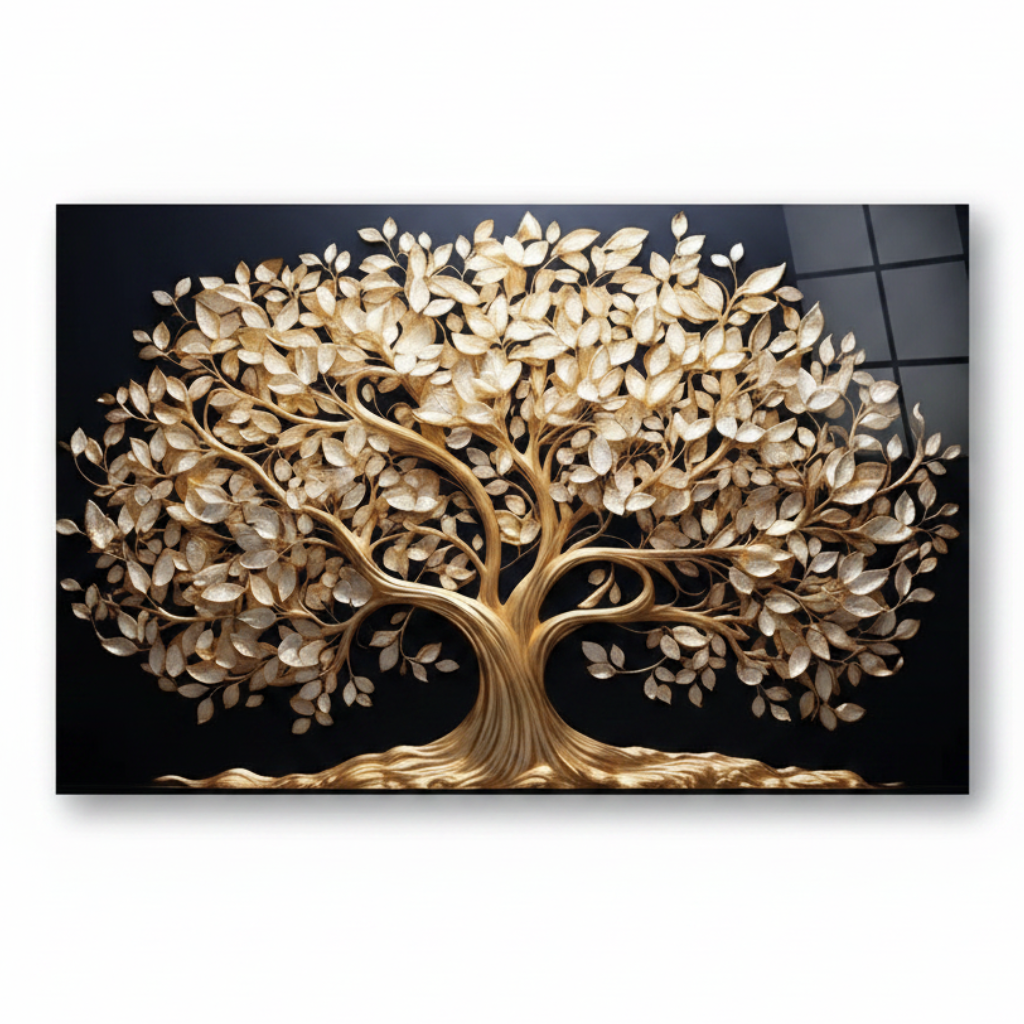 Albero di Vita Quadro in Vetro Temperato