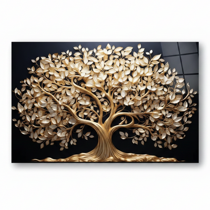 Albero di Vita Quadro in Vetro Temperato