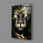 Lion Glass Wall Art - LUXARTDECO