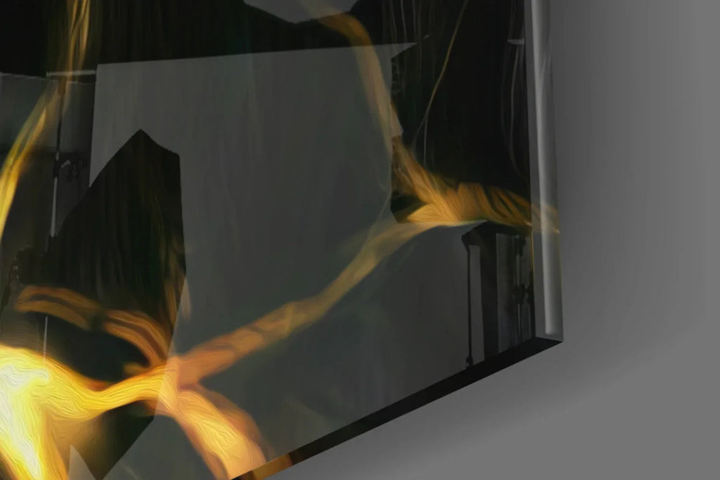 Lion Glass Wall Art - LUXARTDECO