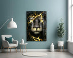 Lion Glass Wall Art - LUXARTDECO