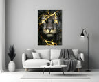 Lion Glass Wall Art - LUXARTDECO