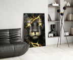 Lion Glass Wall Art - LUXARTDECO