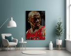 Michael Jordan Glass Wall Art - LUXARTDECO
