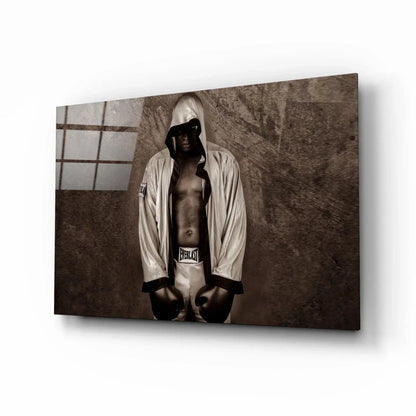 Muhammad Ali Glass Wall Art - LUXARTDECO