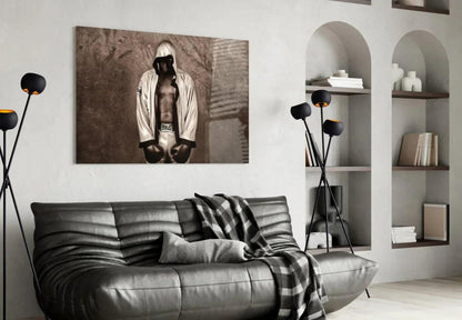 Muhammad Ali Glass Wall Art - LUXARTDECO